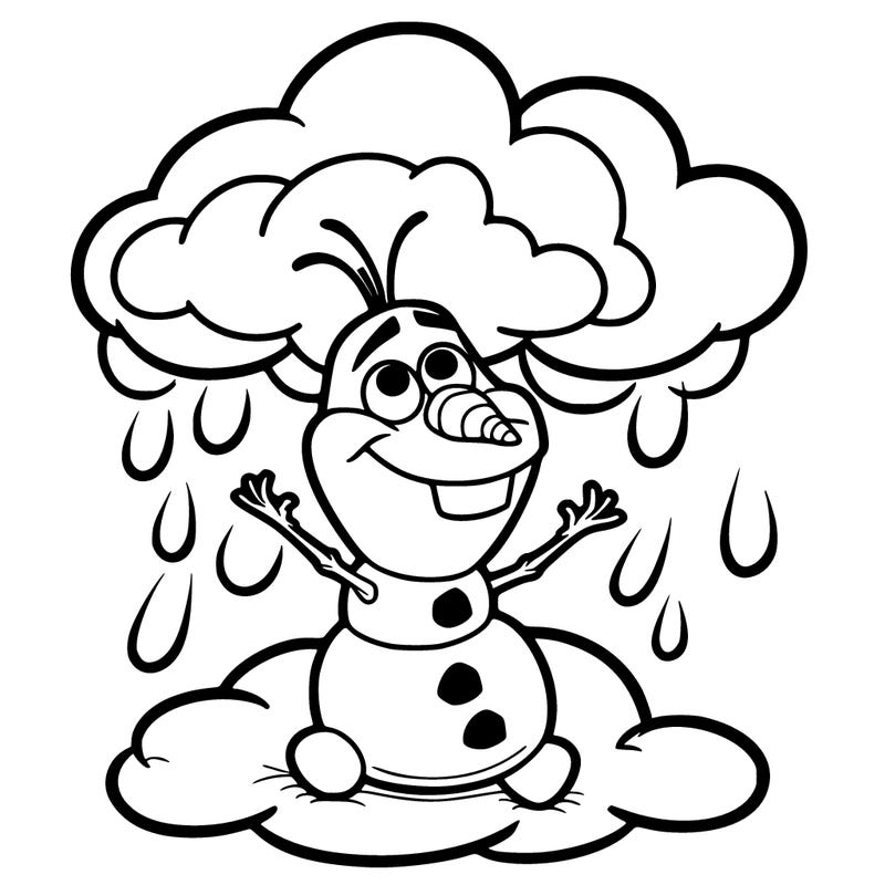 olaf under cloud