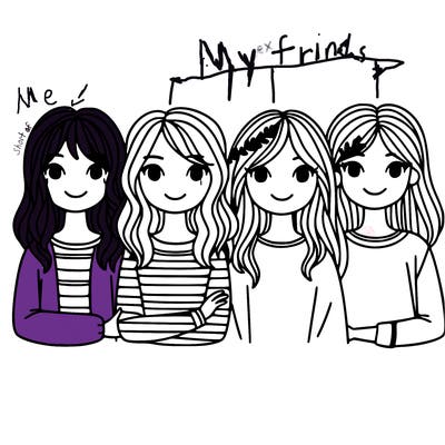 4 friends who are girls