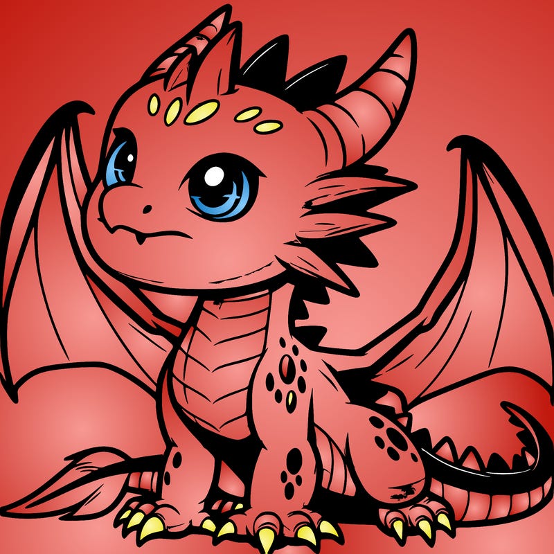 fierce baby night dragon