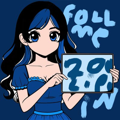 realistic pretty girl holding blank sign