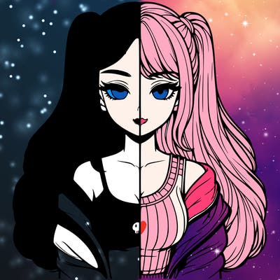 realistic girl split