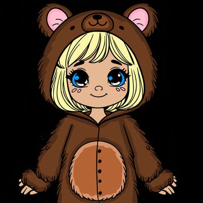 girl in animal costume