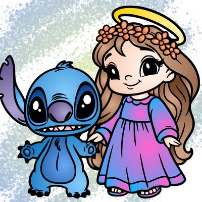 stitch and angel