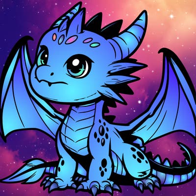 fierce baby night dragon