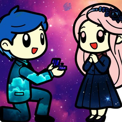 boyfriend purposing to his girlfriend