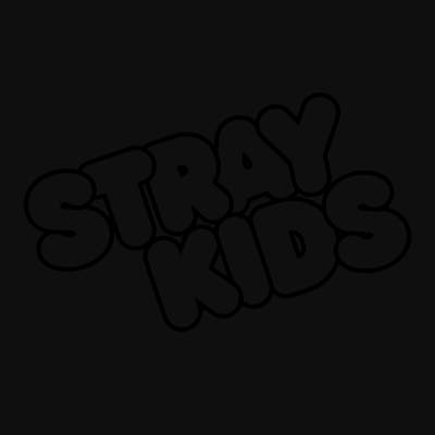 bubble letters saying stray kids