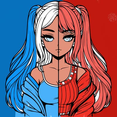 realistic girl split