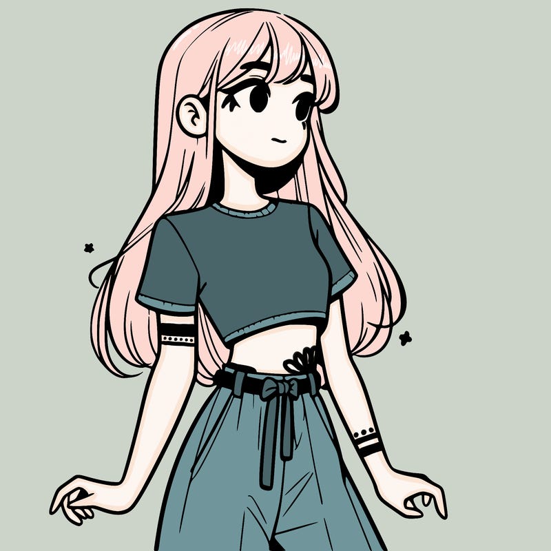 girl in a cute crop top