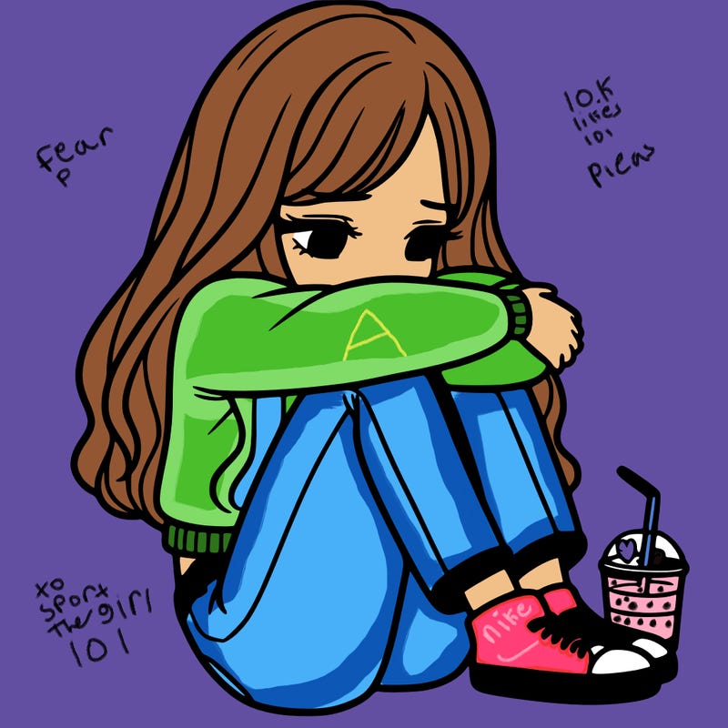 a girl  after a breakup