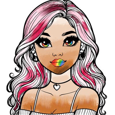 realistic pretty girl