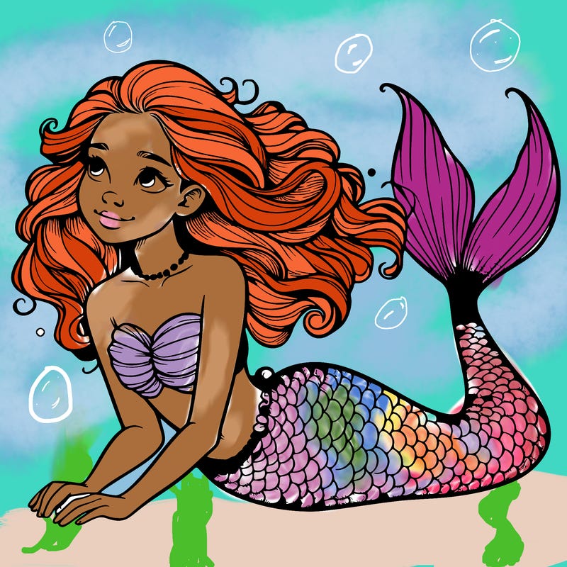a realistic mermaid