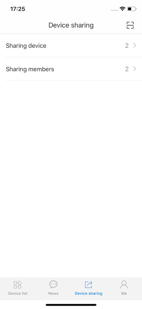 Intelligent AC - Interface of the Intelligent AC app displaying device sharing and member management options.