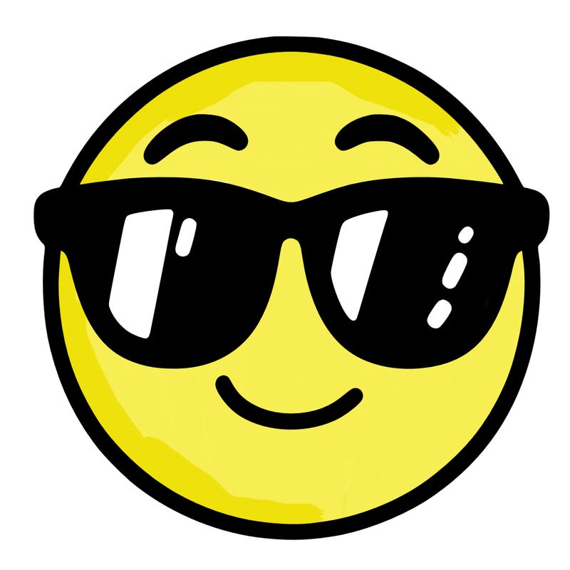 emoji with sunglasses