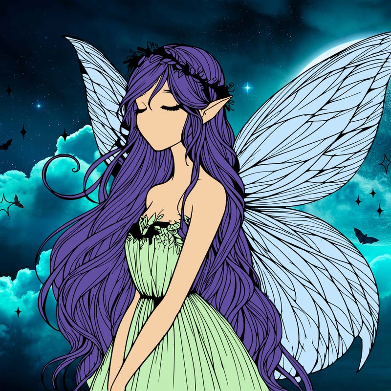 ethereal realistic fairy girl