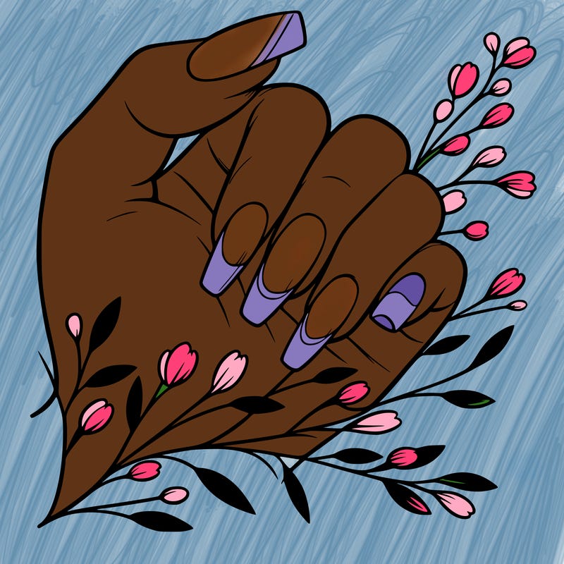 nails with french tip