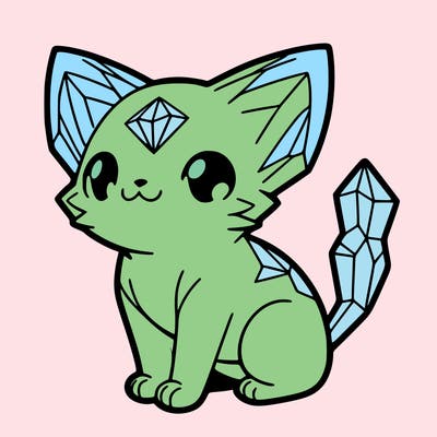 crystal kitten