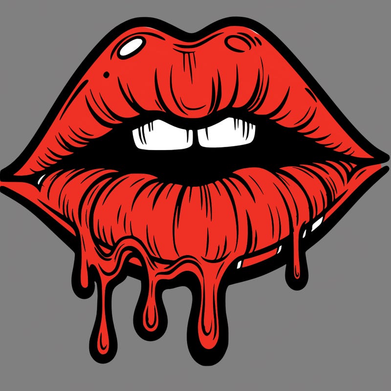 lips that look realistic and drip