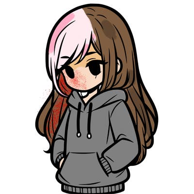 girl wearing hoodie