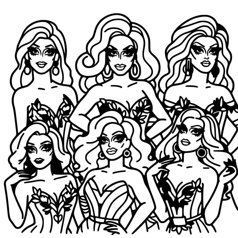 group of drag queens