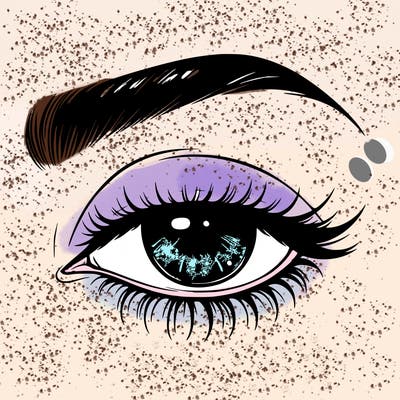 eye closed realistic