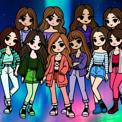 group of girls