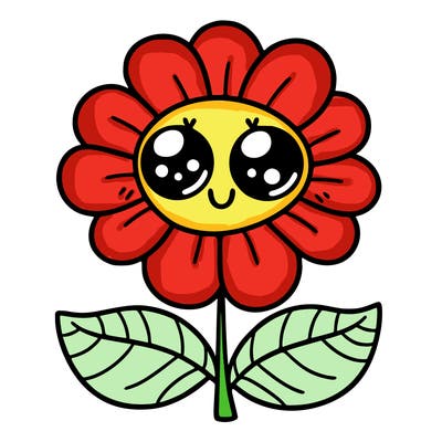 flower with eyes