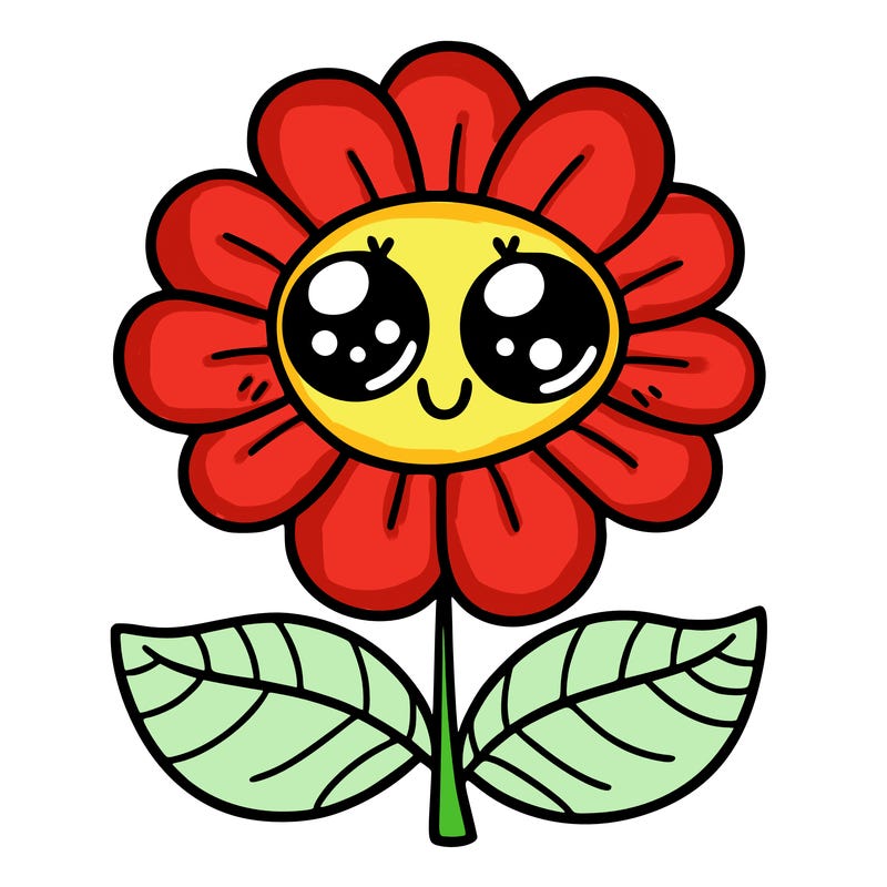 flower with eyes