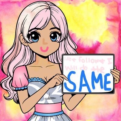 realistic pretty girl holding blank sign