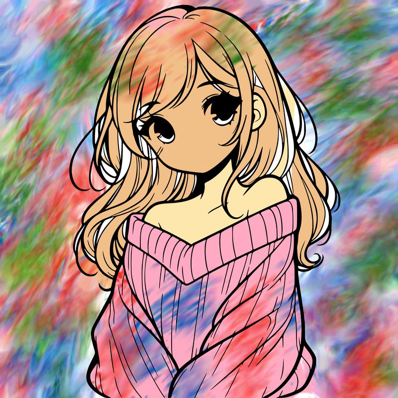 shy pretty girl wearing a sweater that is falling off one shoulder portrait