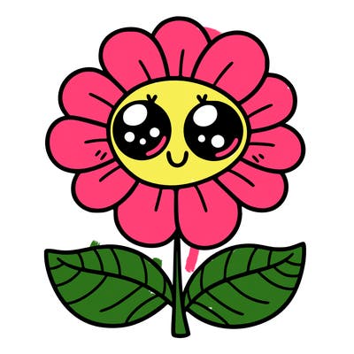 flower with eyes