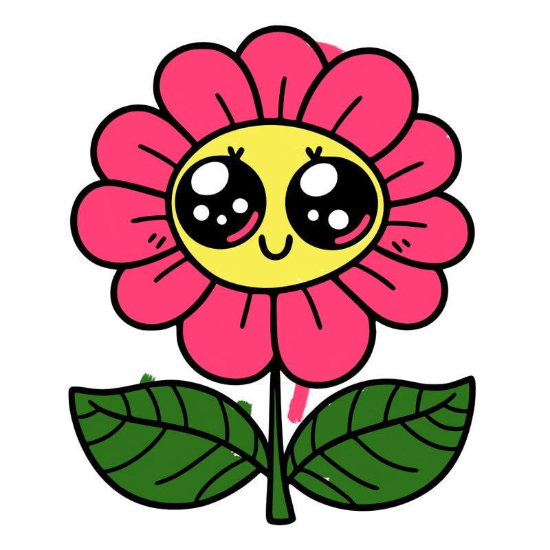flower with eyes
