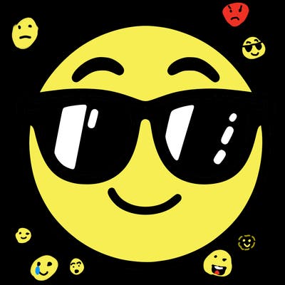 emoji with sunglasses