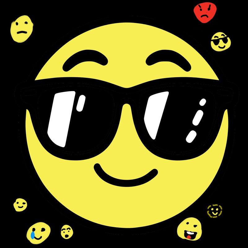 emoji with sunglasses