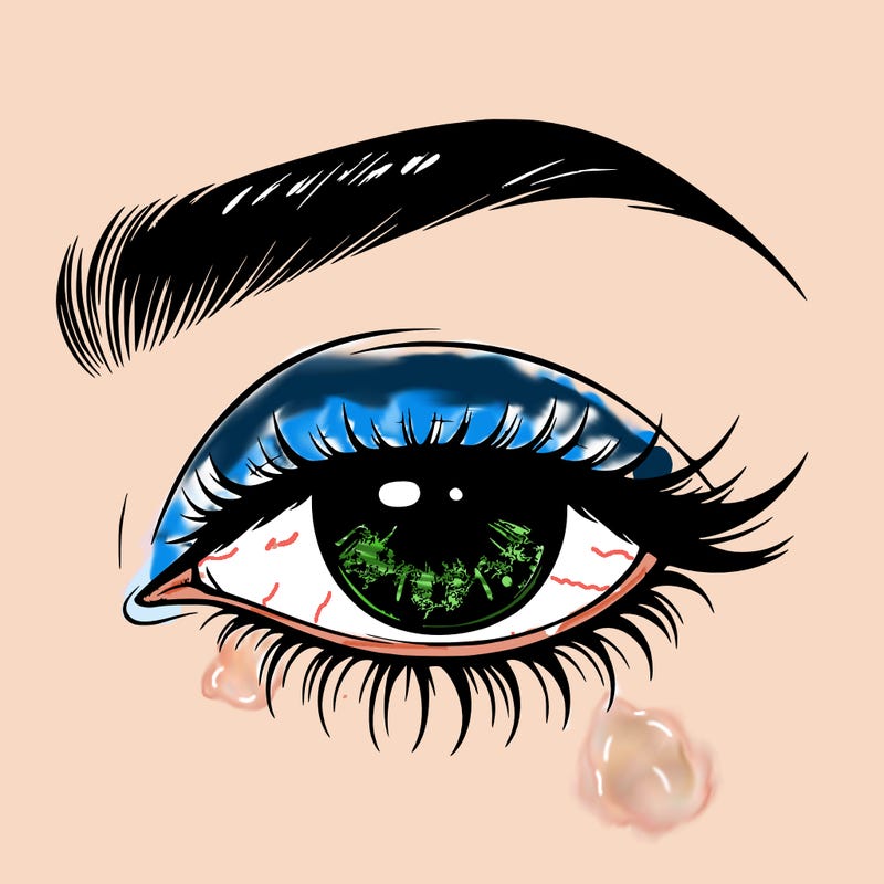 eye closed realistic