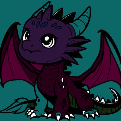 fierce baby night dragon