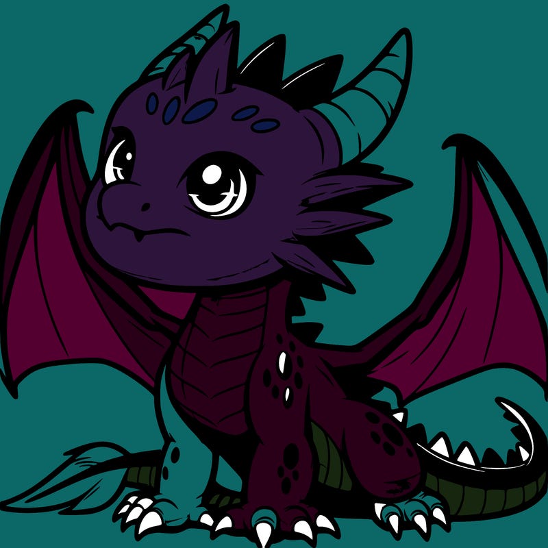 fierce baby night dragon