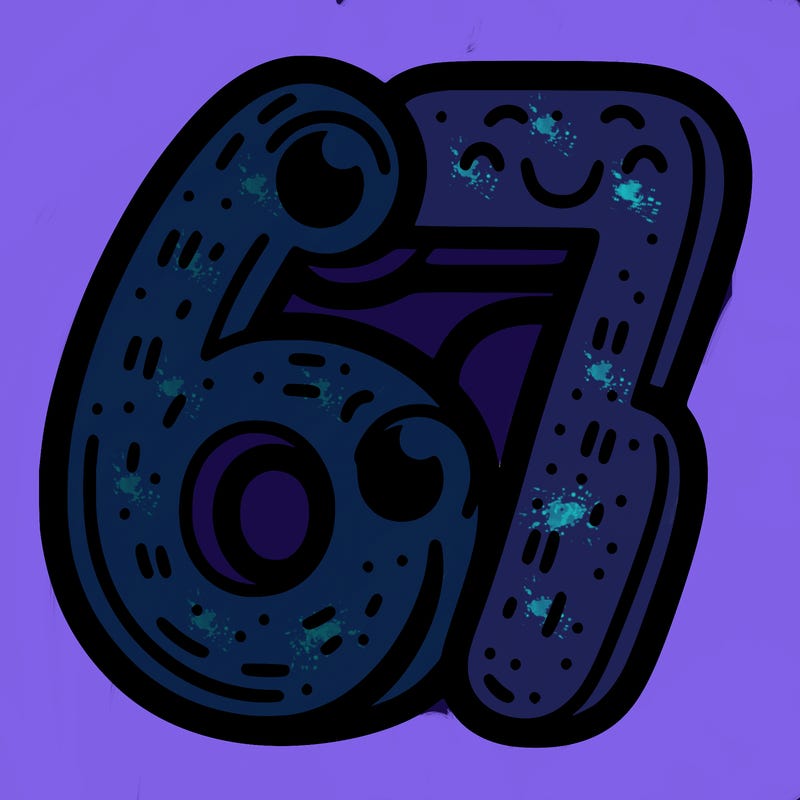 the number 67