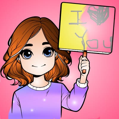 realistic girl holding up a sign