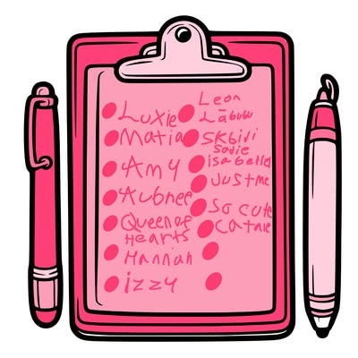 blank clip board with pen