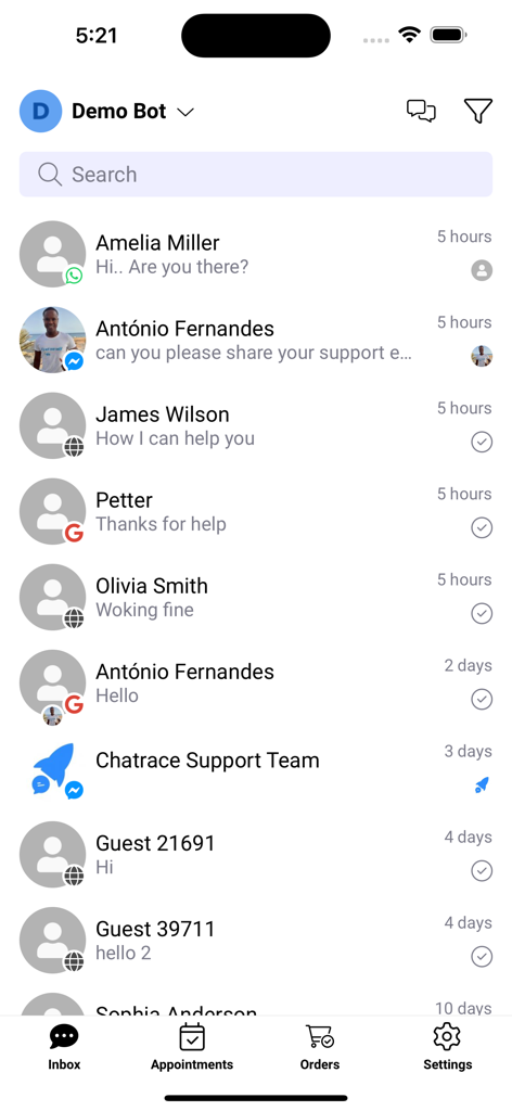 Chatrace - Business App | MWM