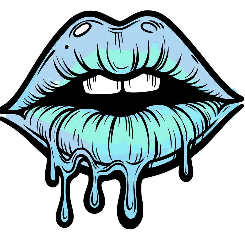 lips that look realistic and drip