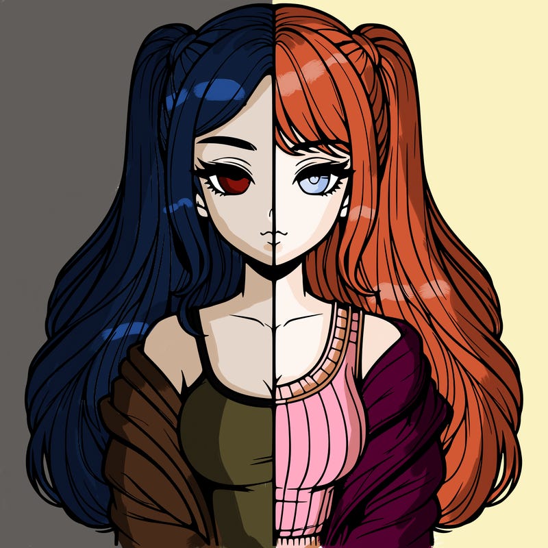 realistic girl split