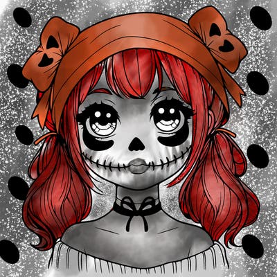realistic girl halloween