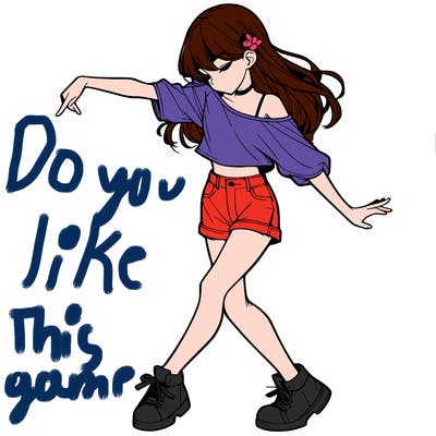 realistic girl danceing