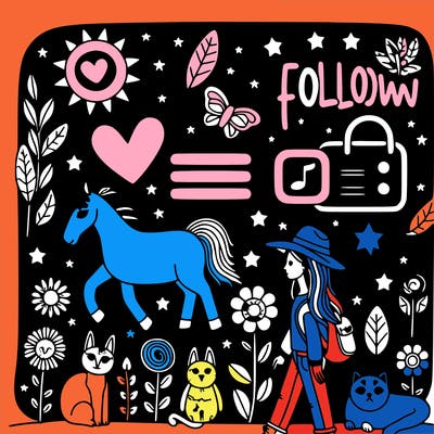 follow me and 100 likes