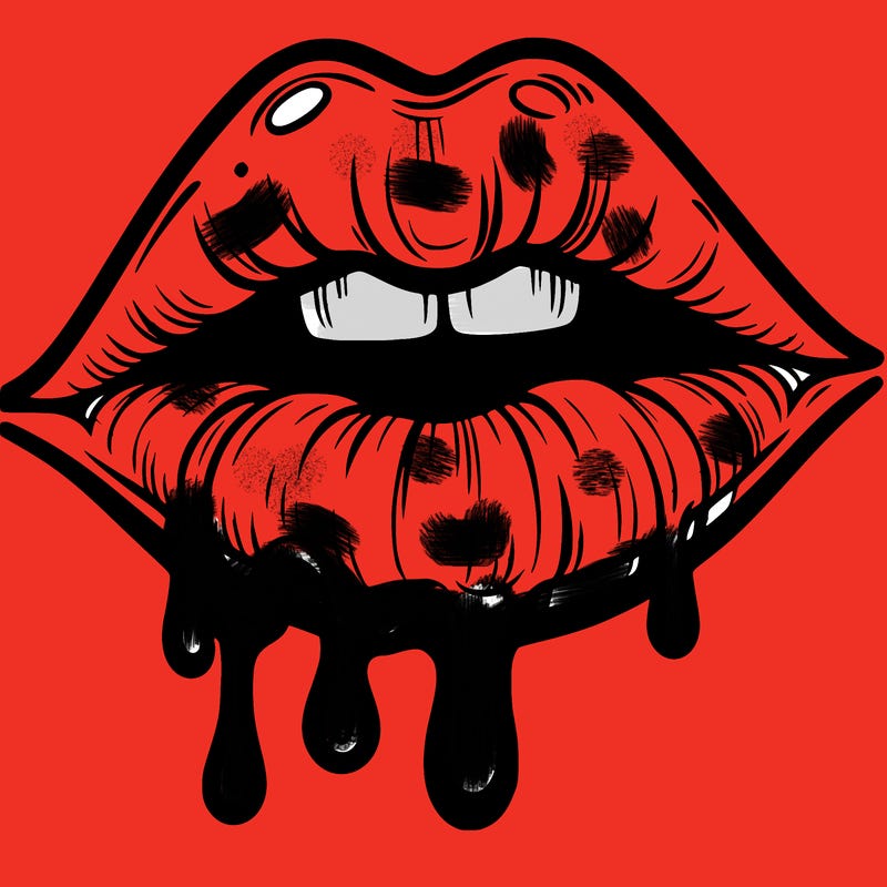 lips that look realistic and drip