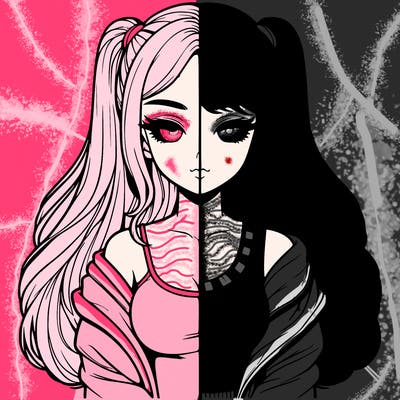 realistic girl split