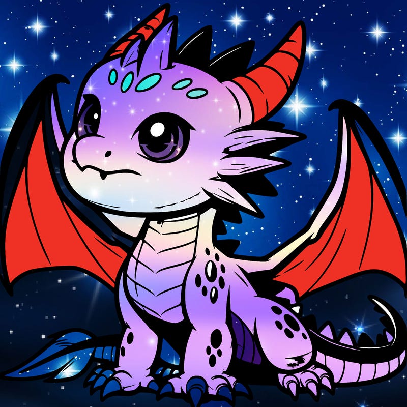 fierce baby night dragon