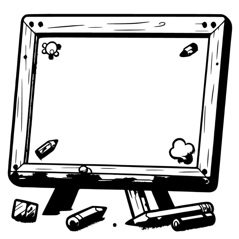 blank sketch board
