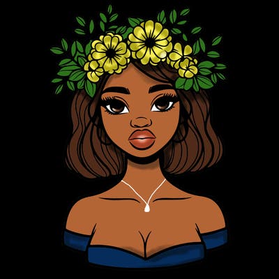 beautiful black people woman pretty girl